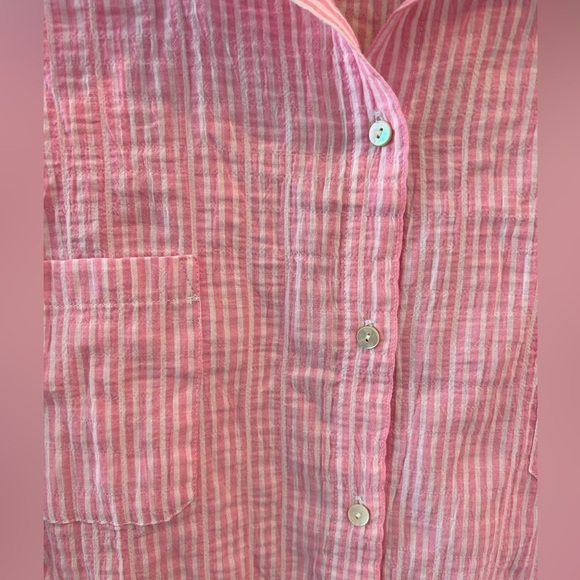 LILLY PULITZER SEA VIEW BUTTON DOWN TOP NWT - Picture 6 of 16